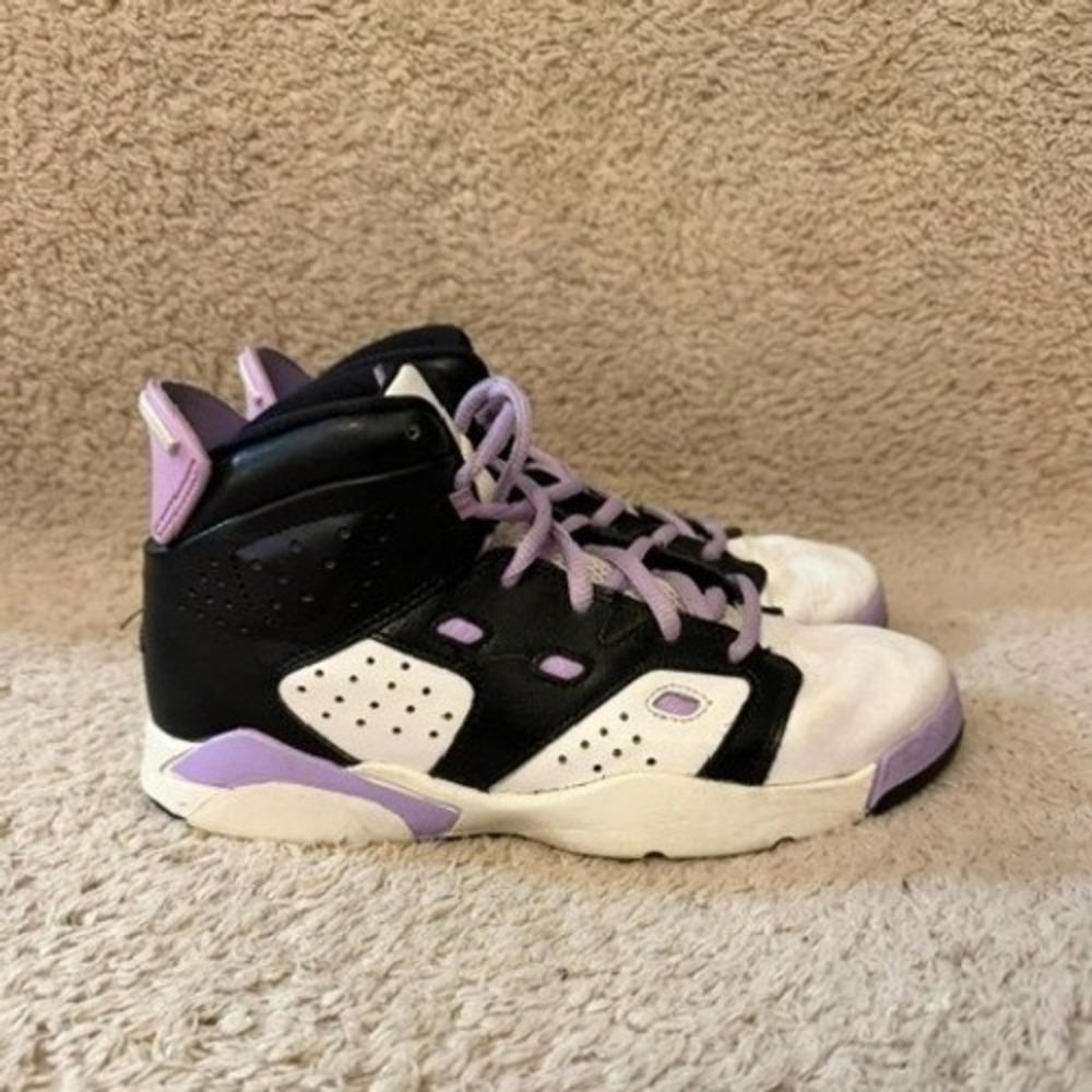 Jordan 6-17-23 Kids 3Y Black White Purple DM1160-015 Basketball Sneakers Retro